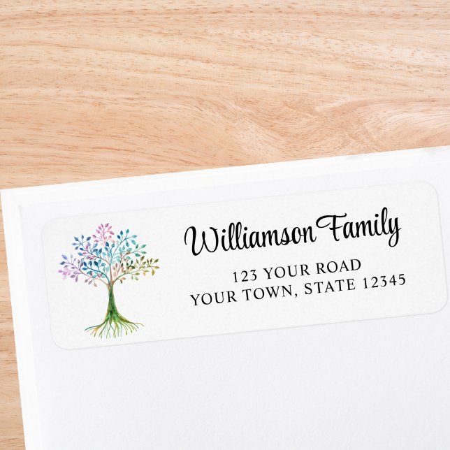 Family Tree Return Address Label (Creator Uploaded)