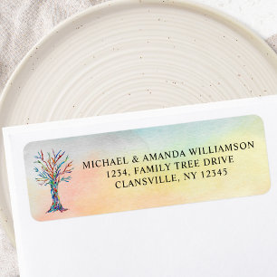 Family Tree Return Address Label