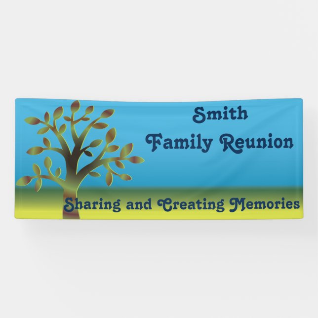 Family Tree Reunion Banner (Horizontal)