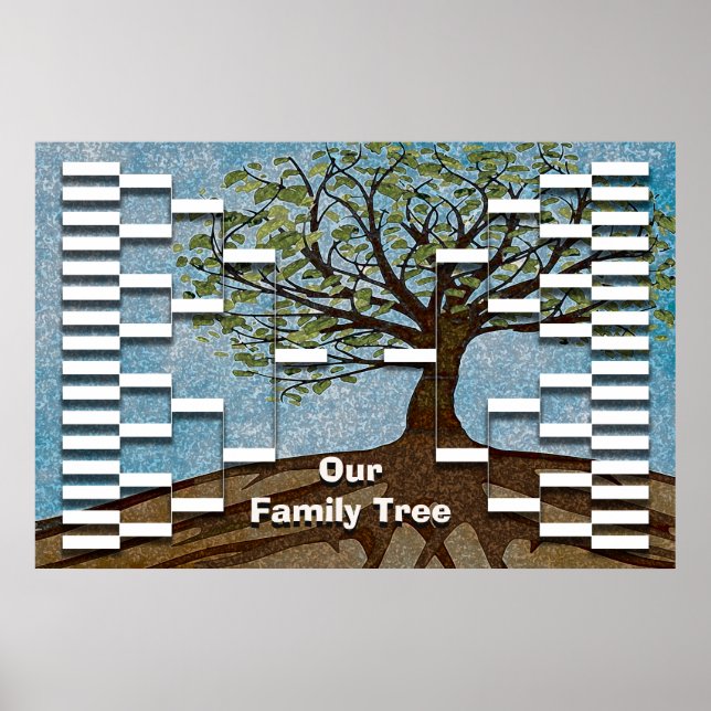 Family Tree Template Poster (Front)