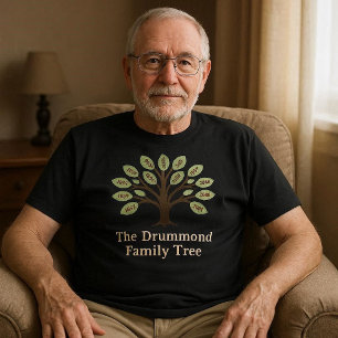 Family Tree With Birth Years T-Shirt