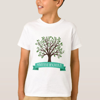 Family Tree with ribbon label T-Shirt