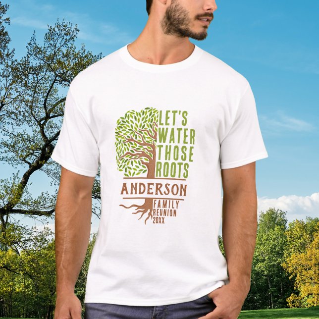 Family Tree with roots Family Reunion T-Shirt (Family Reunion Keepsake T-Shirt)