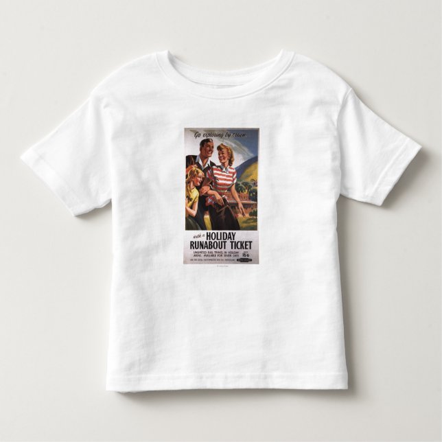 Family Trio on Holiday Runabout Savings Toddler T-Shirt (Front)
