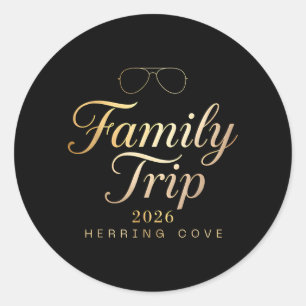 Family Trip 2026 Herring Cove Weekend 2026 Summer Classic Round Sticker
