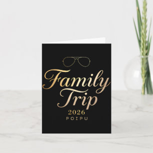 Family Trip 2026 ipu Weekend 2026 Summer Vacation Card