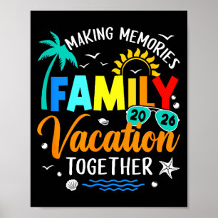 Family trip 2026 vacation summer matching making poster