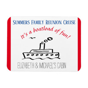 Family Trip Cruise Ship Personalised Vacation Magnet