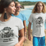 Family Trip Cruise Vacation Ship  T-Shirt<br><div class="desc">This design may be personalised in the area provided by changing the photo and/or text. Or it can be customised by clicking Personalise this Template and then choosing the click to customise further option and delete or change the colour of the background, add text, change the text colour or style,...</div>