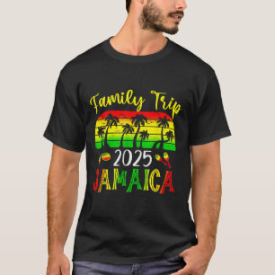 Family Trip Jamaica 2025 Summer Vacation Beach Mat T-Shirt