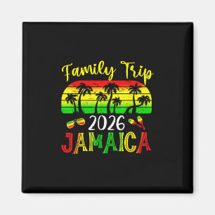 Family Trip Jamaica 2026 Summer Vacation Beach Mat Magnet