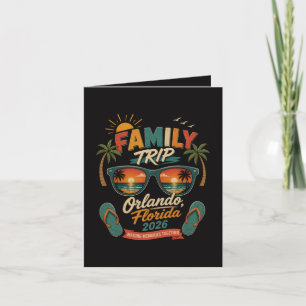 Family Trip Orlando Florida 2026 Holiday Card