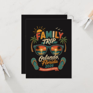 Family Trip Orlando Florida 2026 Invitation