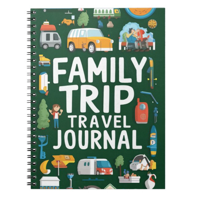 Family Trip Travel Journal for Kids (Front)