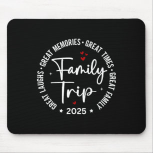 Family Trip Vacation 2025 Matching Group Mouse Pad