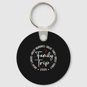 Family Trip Vacation 2025 Matching Summer Group Key Ring