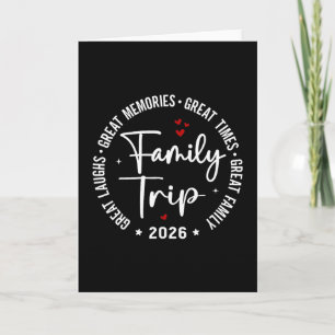 Family Trip Vacation 2026 Matching Group  Card
