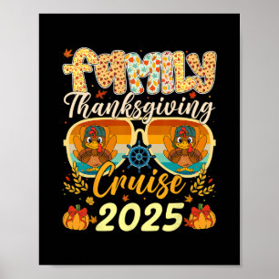 Family Turkey Cruise Vacation Trip 2025 Thanksgivi Poster