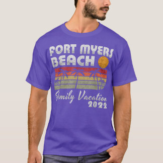 Family Vacation 2022 Palm Tree Florida Fort Myers  T-Shirt