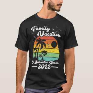Family Vacation 2022 Vintage Retro El Salvador Bea T-Shirt