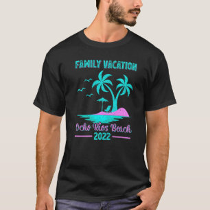 Family Vacation 2022 Vintage Style Jamaica Ocho Ri T-Shirt