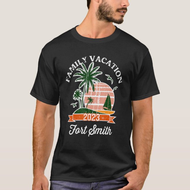 Family Vacation  2023 Family Matching Fort Smith T-Shirt (Front)