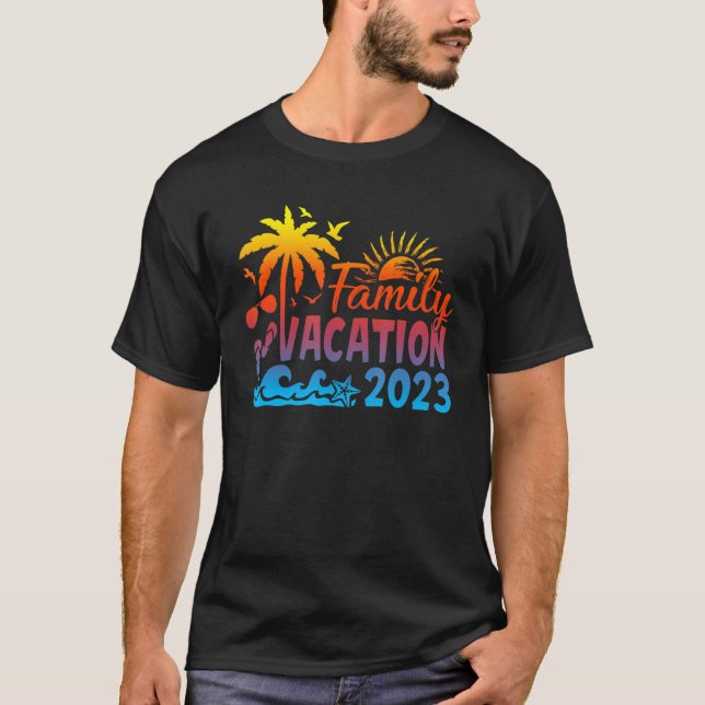 Family Vacation 2023 Making Memories Together Summ T-Shirt (Front)