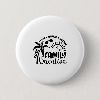 Family Vacation 2025 Beach Matching Family Summer  6 Cm Round Badge