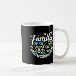 Family Vacation 2025 Beach Matching Family Summer Coffee Mug