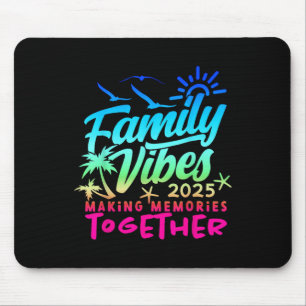 Family Vacation 2025 Beach Matching Family Summer Mouse Pad