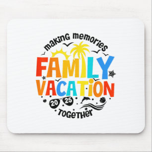 Family Vacation 2025 Beach Matching Family Summer Mouse Pad