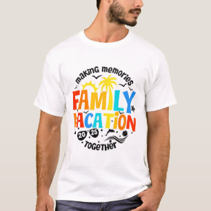 Family Vacation 2025 Beach Matching Family Summer  T-Shirt