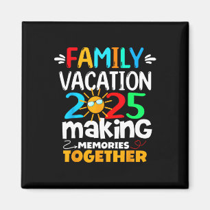 Family Vacation 2025 Beach Matching Summer Family Magnet
