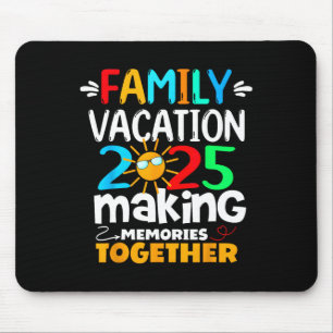 Family Vacation 2025 Beach Matching Summer Family  Mouse Pad