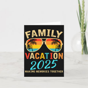 Family Vacation 2025 Beach Matching Summer Vacatio Card