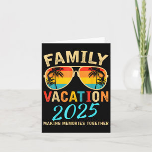 Family Vacation 2025 Beach Matching Summer Vacatio Card