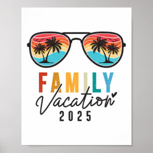 Family Vacation 2025 Beach Summer Men Women Kids M Poster