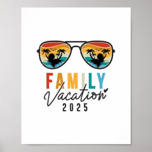 Family Vacation 2025 Beach Summer Men Women Kids M Poster