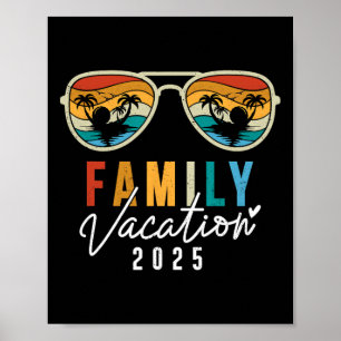 Family Vacation 2025 Beach Summer Men Women Kids M Poster