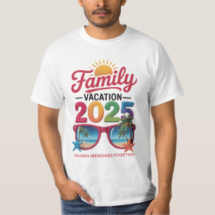 Family Vacation 2025 Memories Travel Tee for Trips