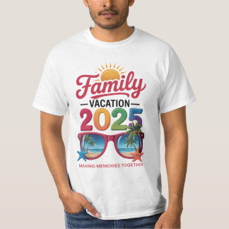 Family Vacation 2025 Memories Travel Tee for Trips