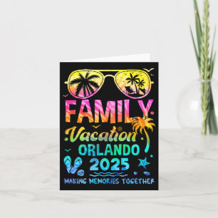 Family Vacation 2025 Orlando Matching Memories Tog Card