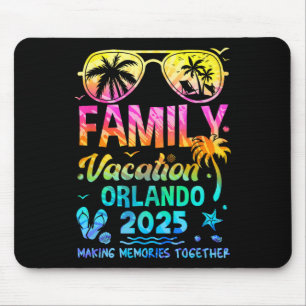 Family Vacation 2025 Orlando Matching Memories Tog Mouse Pad