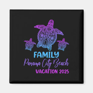 Family Vacation 2025 Sea Turtle Florida Panama Cit Magnet