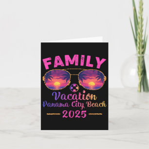 Family Vacation 2025 Sungles Florida Panama City B Card