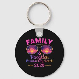Family Vacation 2025 Sungles Florida Panama City B Key Ring