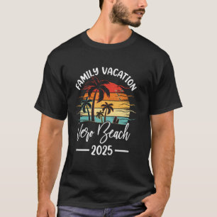 Family Vacation 2025 Vintage Florida Vero Beach T-Shirt