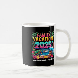 Family Vacation 2025 Vintage Hawaii Summer Matchin Coffee Mug