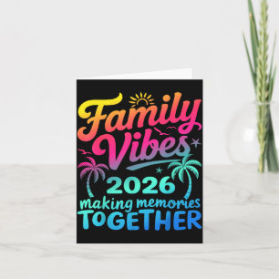 Family Vacation 2026 Beach Matching Family Summer Card