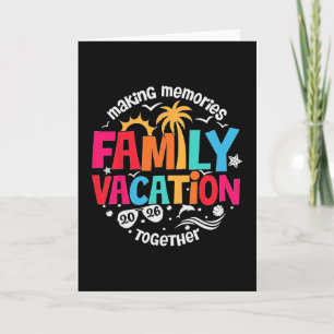 Family Vacation 2026 Beach Matching Family Summer Card